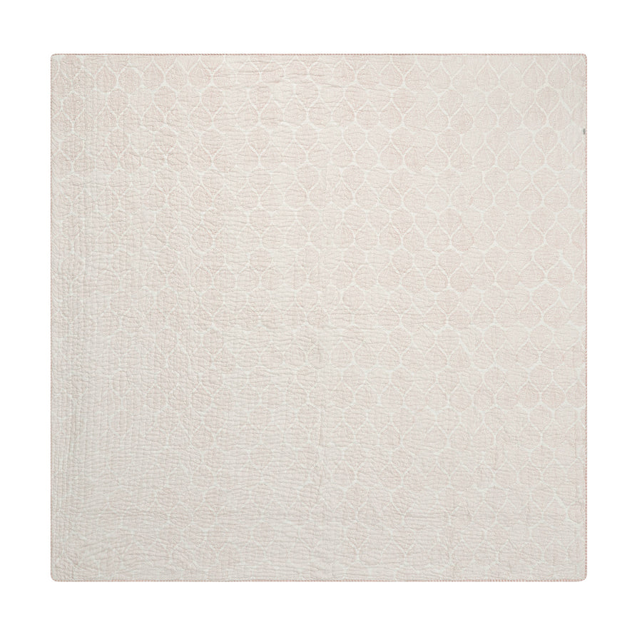 Juliette Peachy Pink Paisley Reversible Quilted Cotton Bedspread