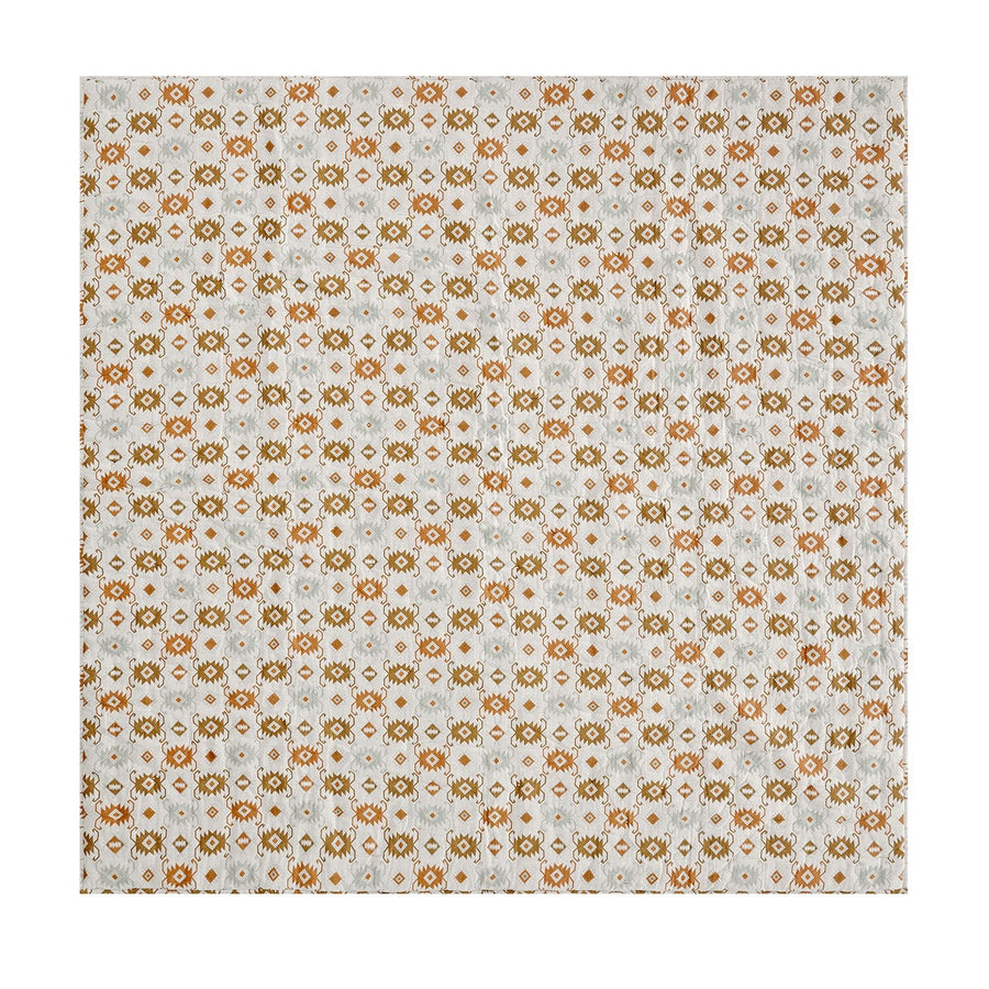 Zaniyah Aztec Jacquard Hand Quilted Cotton Bedspread - daals