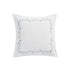 Adeline Moonshine Grey Floral Embroidered Cotton Cushion