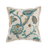 Flora & Fauna Hand Embroidered Azure Bloom Cushion - daals