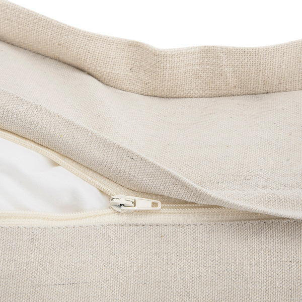 Flora & Fauna Hand Embroidered Azure Bloom Cushion