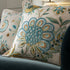 Flora & Fauna Hand Embroidered Azure Wonder Cushion - daals