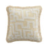 Baja Abstract Cream Fringe Cushion - daals