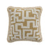 Baja Abstract Tan Fringe Cushion - daals
