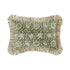 Block & Bloom Harsingar Green Cotton & Velvet Ruffle Rectangular Cushion