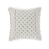 Bloomsbury Lattice Grey Crewelwork Wool Embroidered Cushion - daals
