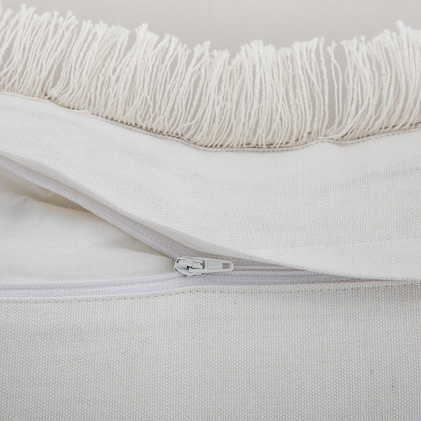 Bloomsbury Lattice Grey Crewelwork Wool Embroidered Cushion