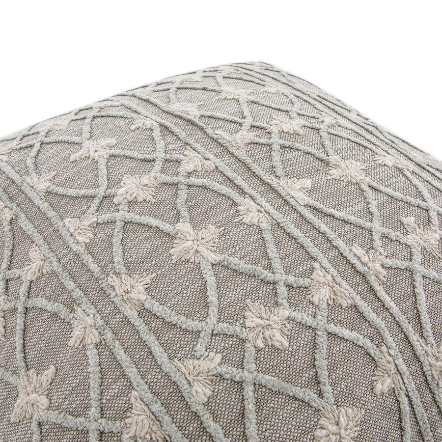 Bloomsbury Regale Chenille Embroidered Cotton Cushion