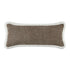 Kyra Mink Bouclé White Fringed Lumbar Cushion - daals