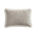 Kyra Stone Bouclé Fringed Rectangular Cushion