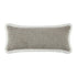 Kyra Stone Bouclé White Fringed Lumbar Cushion - daals