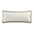 Kyra Cream White & Natural Bouclé Fringed Lumbar Cushion