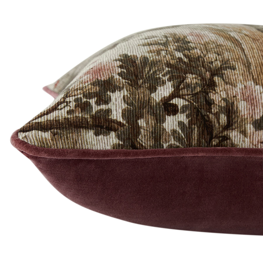 Le Bayeux Camille Ribbed Cotton Tapestry Cushion