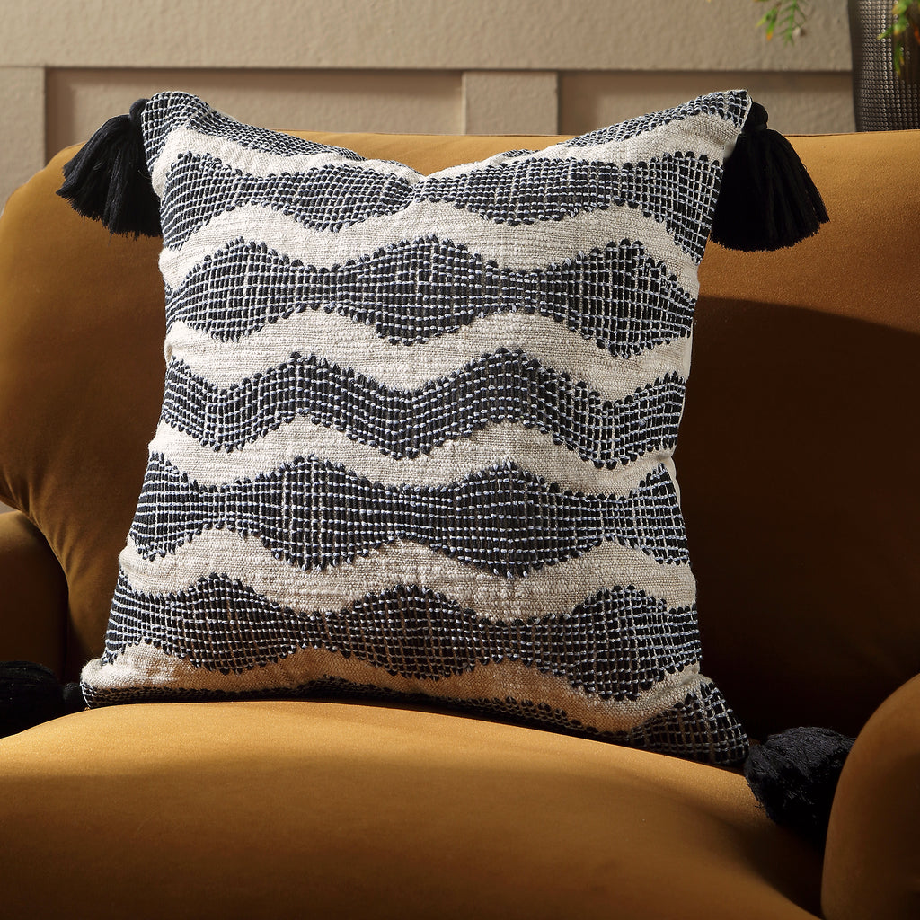 Indigo Collection Capri Navy Cord Cushion | daals
