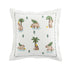 Whimsical Animals Capybaras and Yuzu Hand Embroidered Cushion - daals