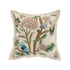 Flora & Fauna Hand Embroidered Cockatoo Cushion - daals