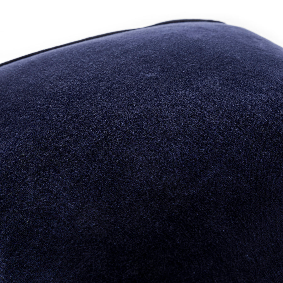 Damask Sapphire Wool Embroidered Cushion