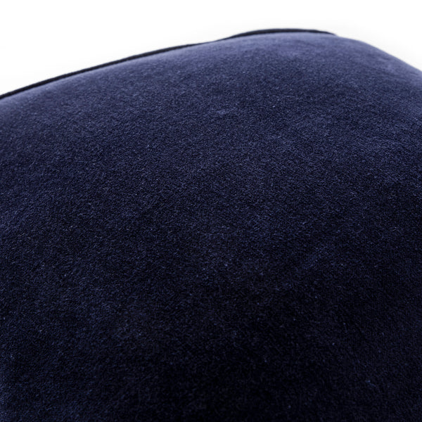 Damask Sapphire Wool Embroidered Cushion