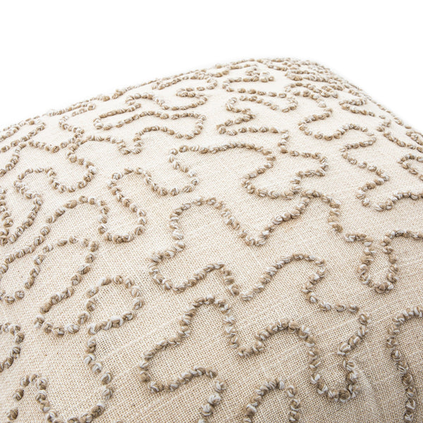 Dulcie Cream Wool French Knot Cushion