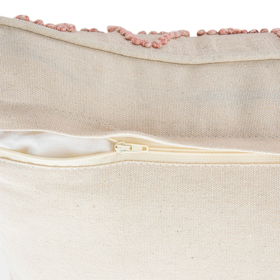 Dulcie Pink Wool French Knot Cushion - daals