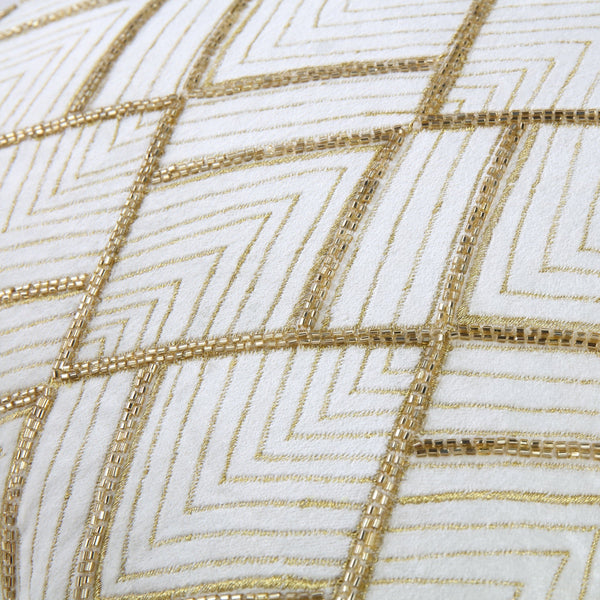 Luxe Collection Empire Hand Beaded Velvet Cushion