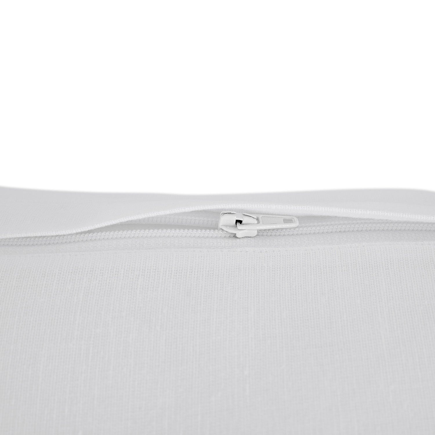 Esmeralda White Floral Embroidered Linen Blend Cushion