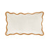 Evie Linen Butterscotch Scalloped Rectangular Cushion - daals