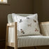 Whimsical Animals Feline Fine Hand Embroidered Cushion - daals