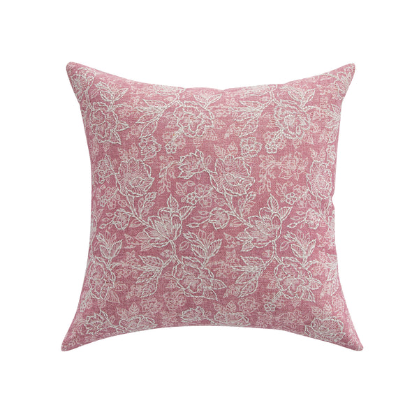 Florence Blossom Printed & Embroidered Cushion