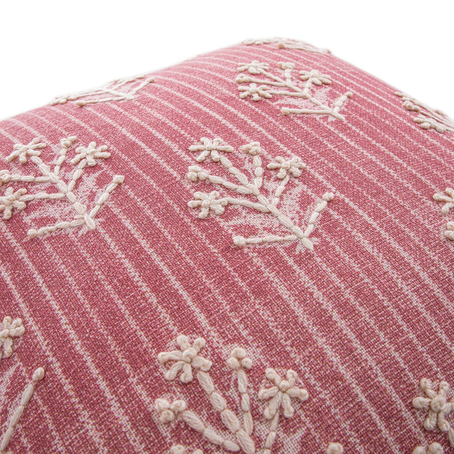Florence Posies Printed & Embroidered Cushion