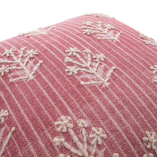 Florence Posies Printed & Embroidered Cushion