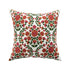 Indra Gardenia Pink Crewelwork Wool Embroidered Cushion - daals