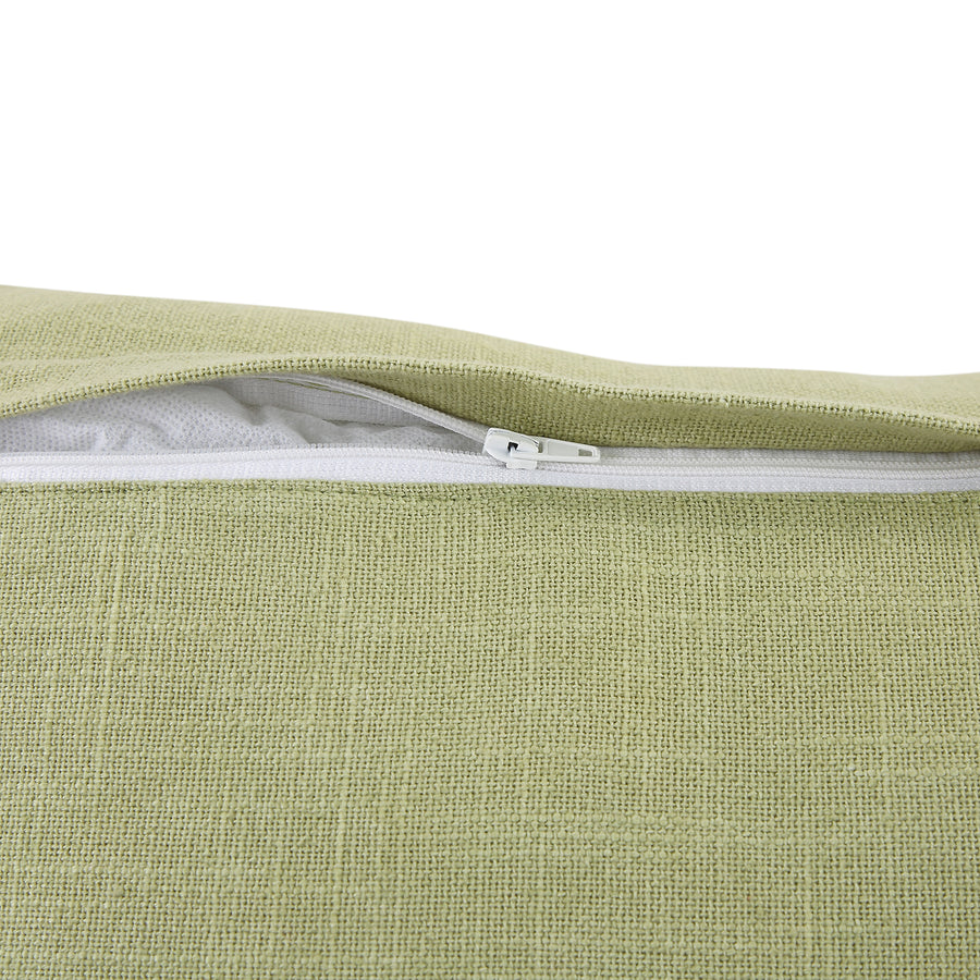 Vine Collection Green Palms Hand Embroidered Beaded Cushion - daals