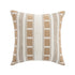 Hattie Light Taupe Embroidered 100% Linen Cushion - daals