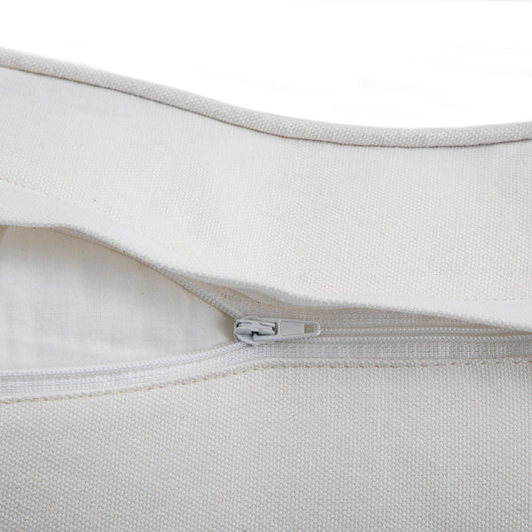 Mahika Ikat Dark Beige French Knot Linen Cushion