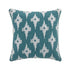 Mahika Ikat Blue French Knot Linen Cushion - daals