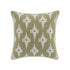 Mahika Ikat Sage Green French Knot Linen Cushion - daals