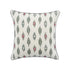 Patola Ikat Slate Blue and Pink French Knot Linen Cushion - daals