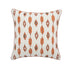 Patola Ikat Orange and Green French Knot Linen Cushion - daals
