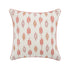 Patola Ikat Pink and Yellow French Knot Linen Cushion - daals