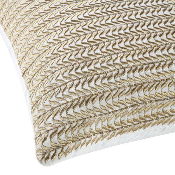 Luxe Collection Jasmine Hand Beaded Velvet Cushion