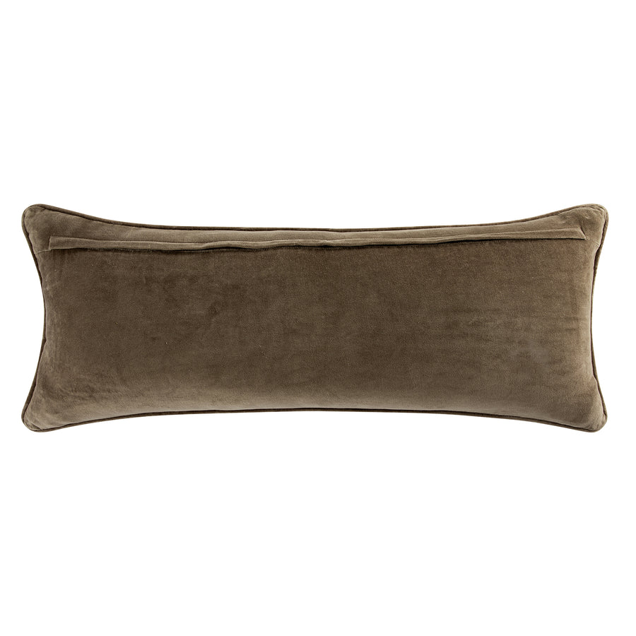 Le Bayeux Julien Ribbed Cotton Tapestry Lumbar Cushion - daals