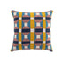 Knox Pink Blue & Yellow Crewelwork Wool Embroidered Cushion - daals