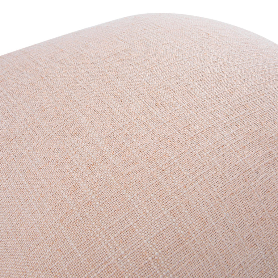 Kyra Blush Pink Linen Fringed Cushion