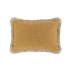 Kyra Dijon Yellow Linen Fringed Rectangular Cushion - daals