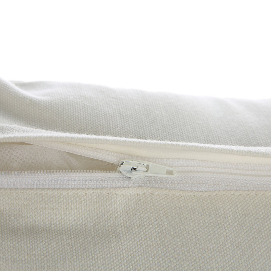 Indigo Collection Laguna French Knot White & Blue Cotton Cushion