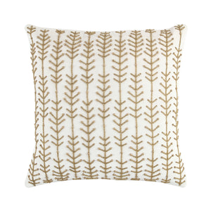 Luxe Collection Linear Stem Hand Beaded Velvet Cushion