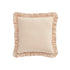 Lucinda Peach Melba Ruffle Linen Blend Cushion