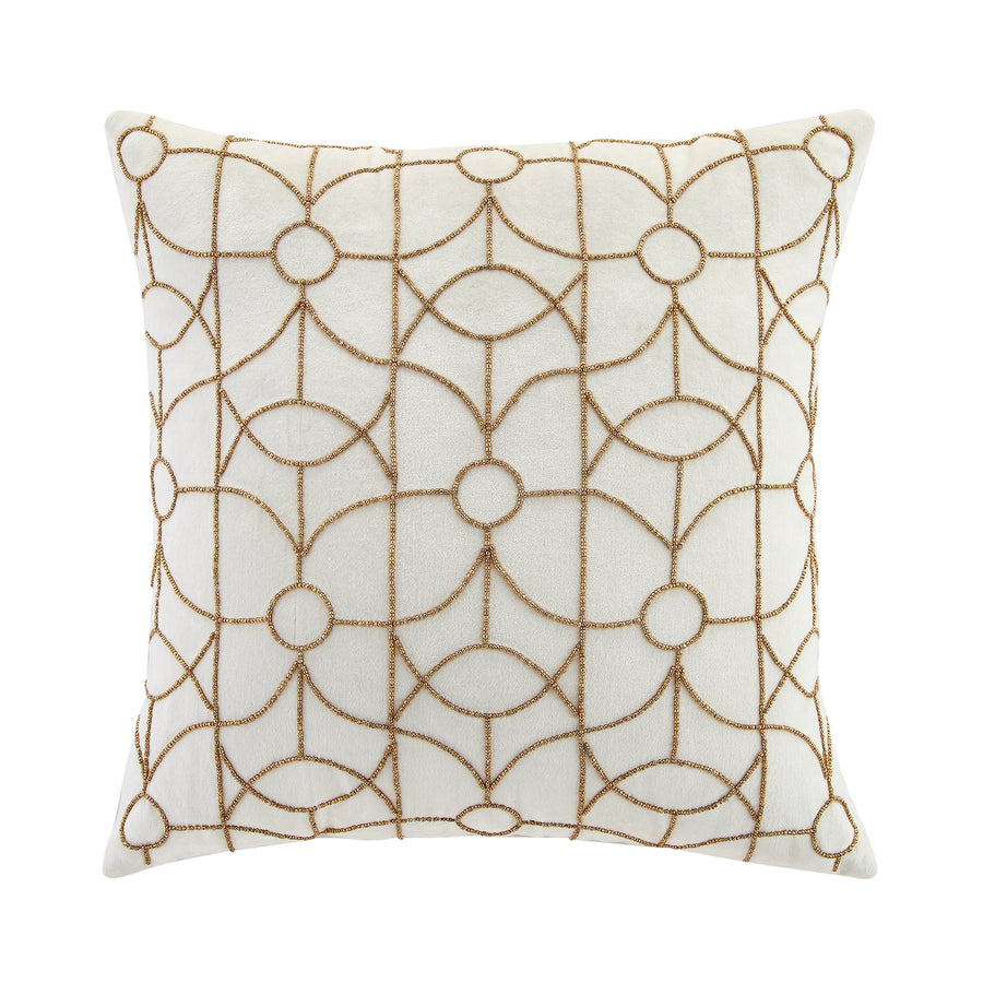 Luxe Collection Luna Hand Beaded Velvet Cushion