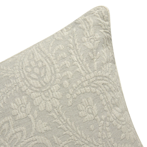 Madeleine Grey Paisley Jacquard Cotton Cushion